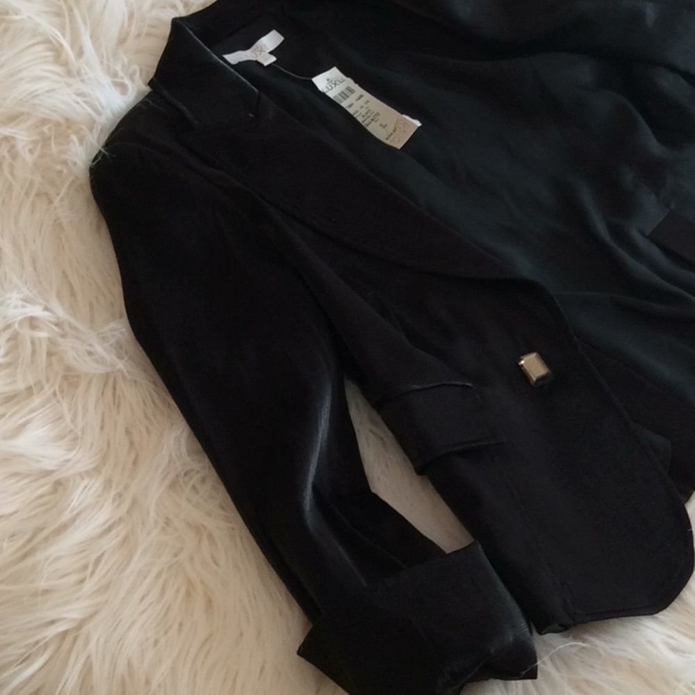 💞CACHE LUXE💞satin elegant evening suit jacket - Picture 14 of 16